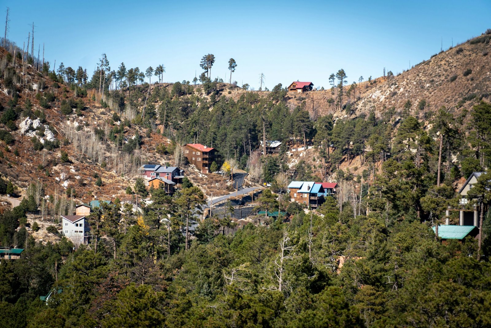 a hillside with a lot of houses on top of it